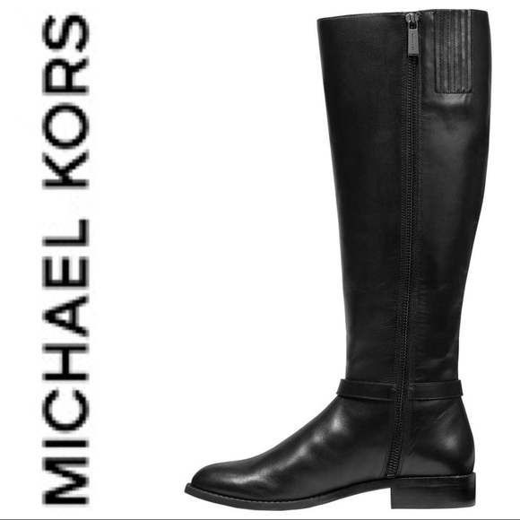 MICHAEL KORS Finley Black Riding Boot Sz 7 perfect condition - Picture 4 of 5